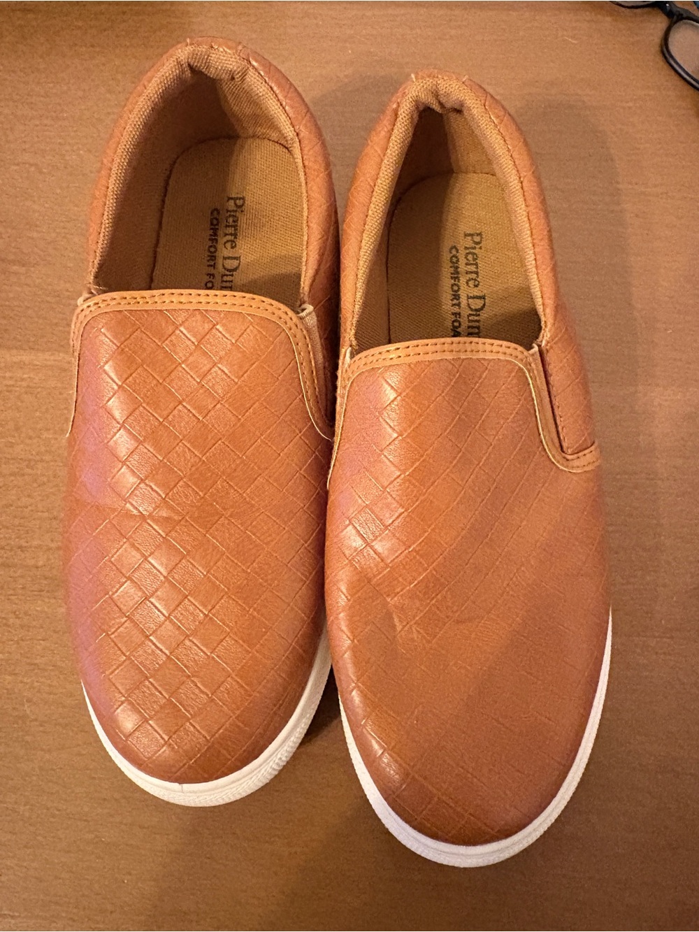Pierre Dumas Women's  Slip-On Casual Shoes in Tan size 7